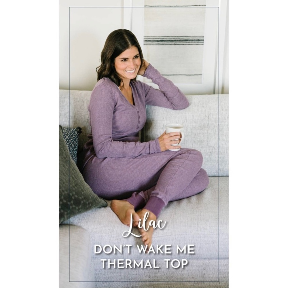 Zyia Lilac Don’t Wake Me Thermal Top size M -NWT